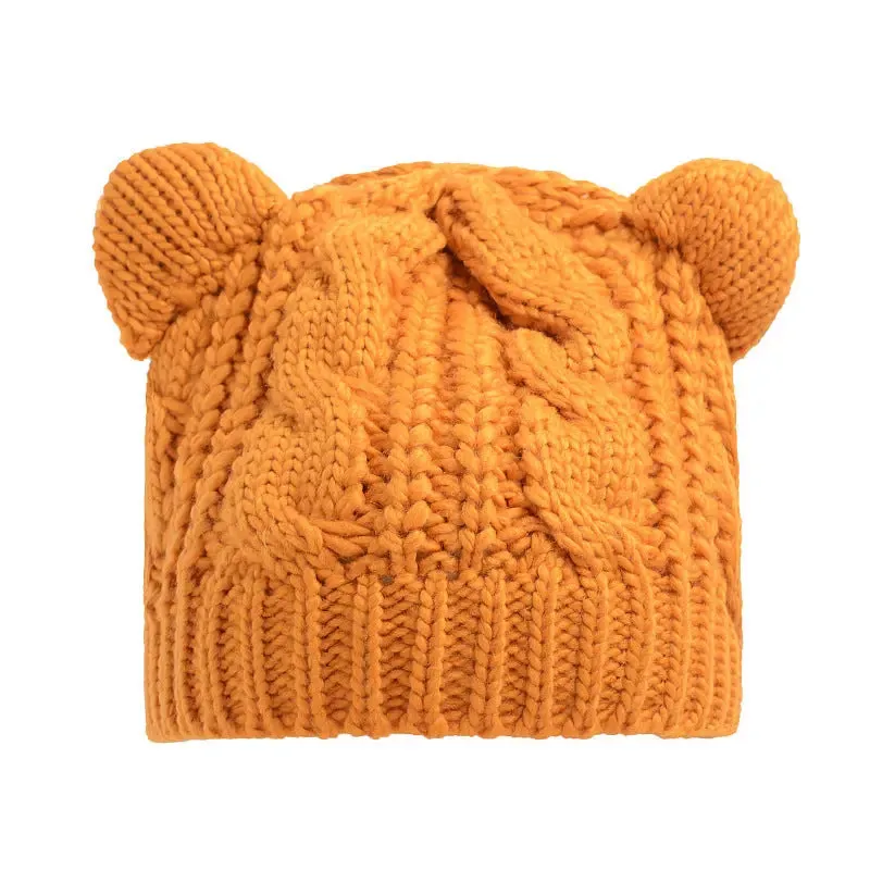 3D Cute Knitted Cat Ear Beanie