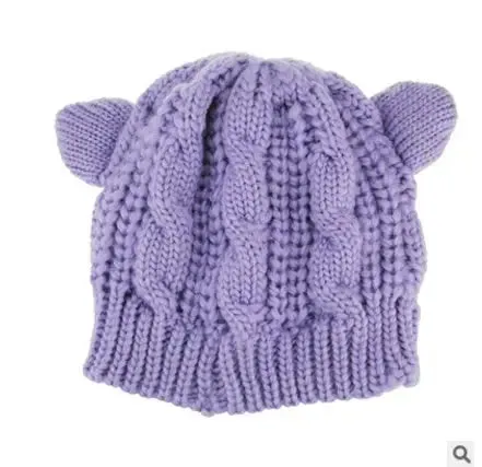 3D Cute Knitted Cat Ear Beanie