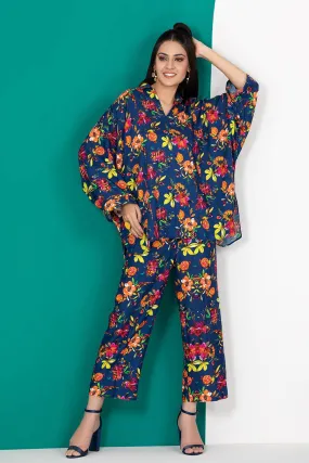 Gul Ahmed Charcoal Collection – 2PC Linen Digital Printed Suit VT-22006