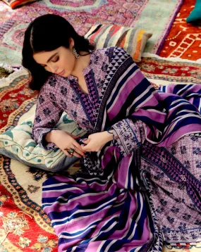 Gul Ahmed Winter Collection 2021 · 3 PC Twill Linen Suit with Twill Linen Dupatta – LT-12011B