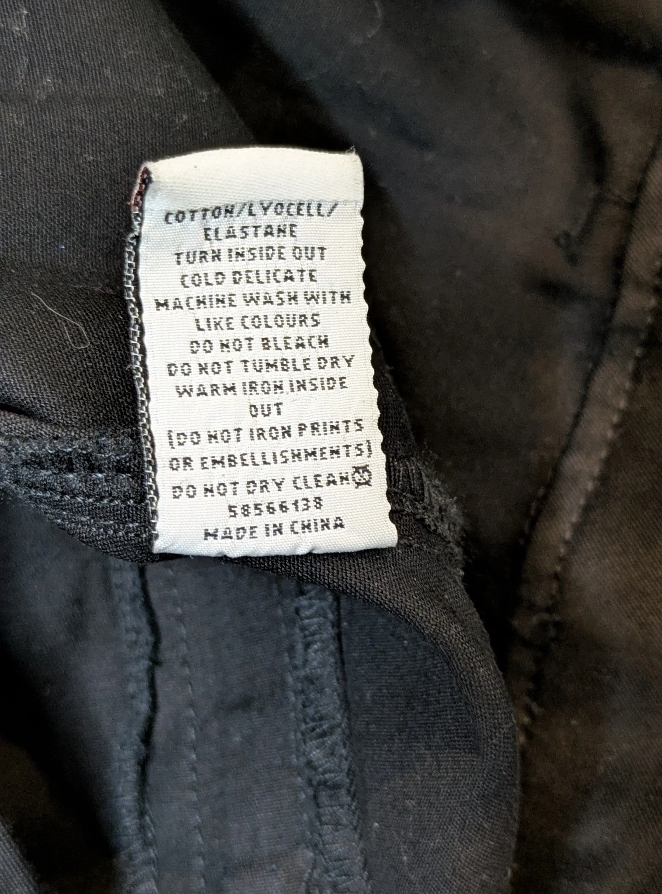Jean Paul Gaultier x Target Waxed Denim Vegan Leather Pencil Skirt