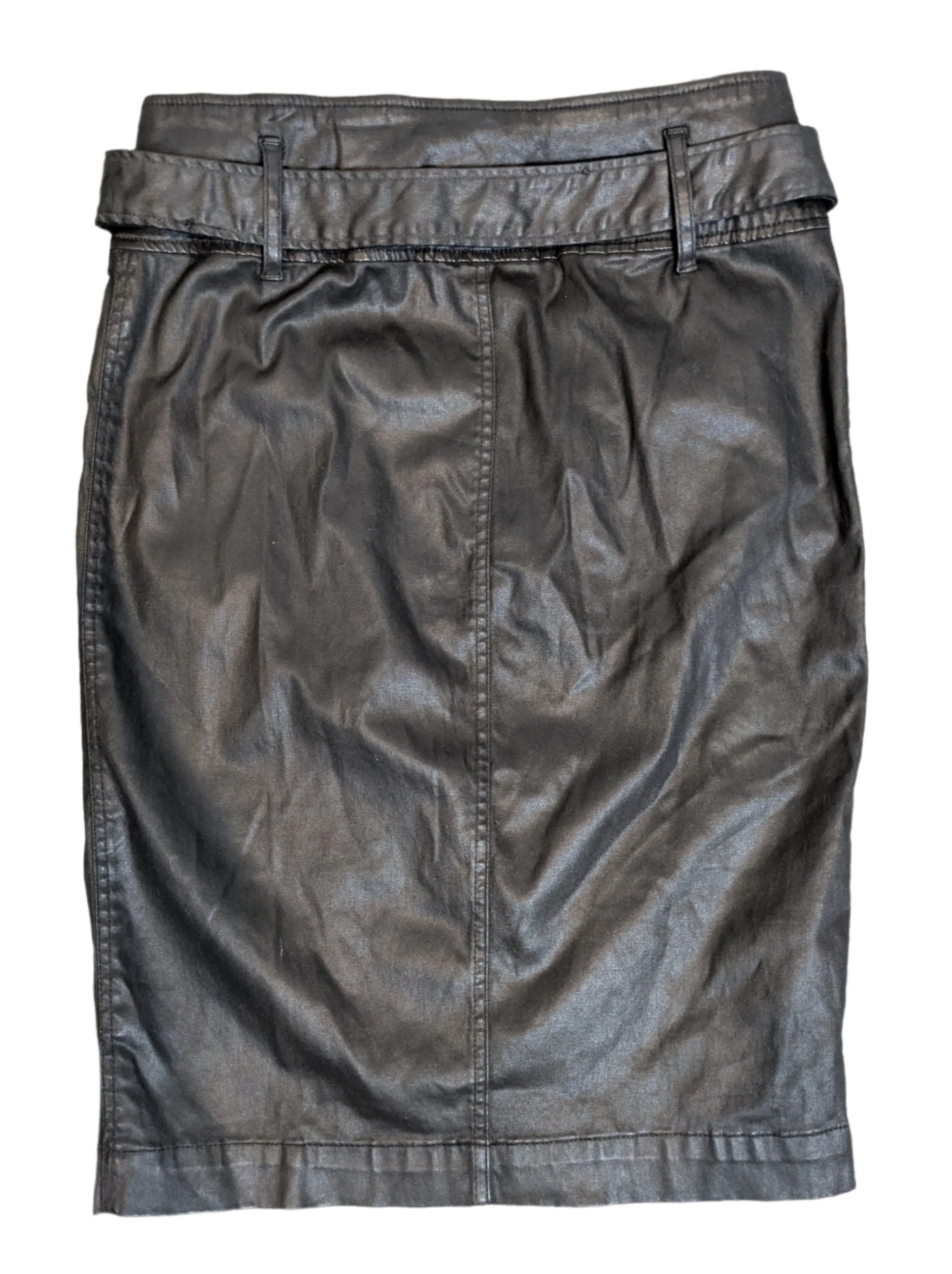 Jean Paul Gaultier x Target Waxed Denim Vegan Leather Pencil Skirt