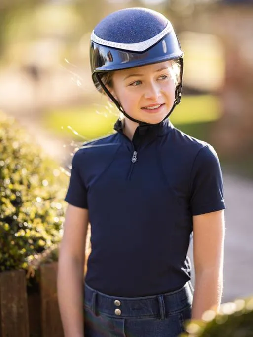 LeMieux Young Rider Short Sleeve Base Layer Indigo