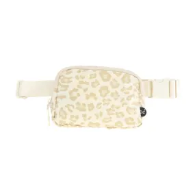 Leopard Pattern CC Belt Bag (Beige)