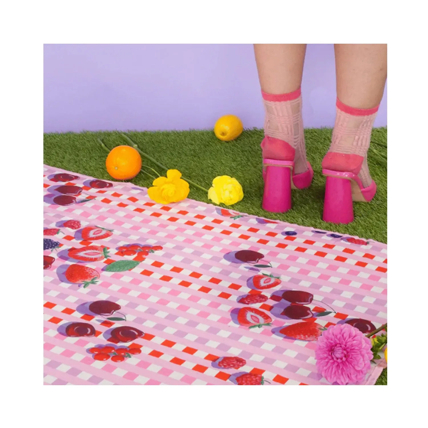 Picnic Mat - Sundae Cherries