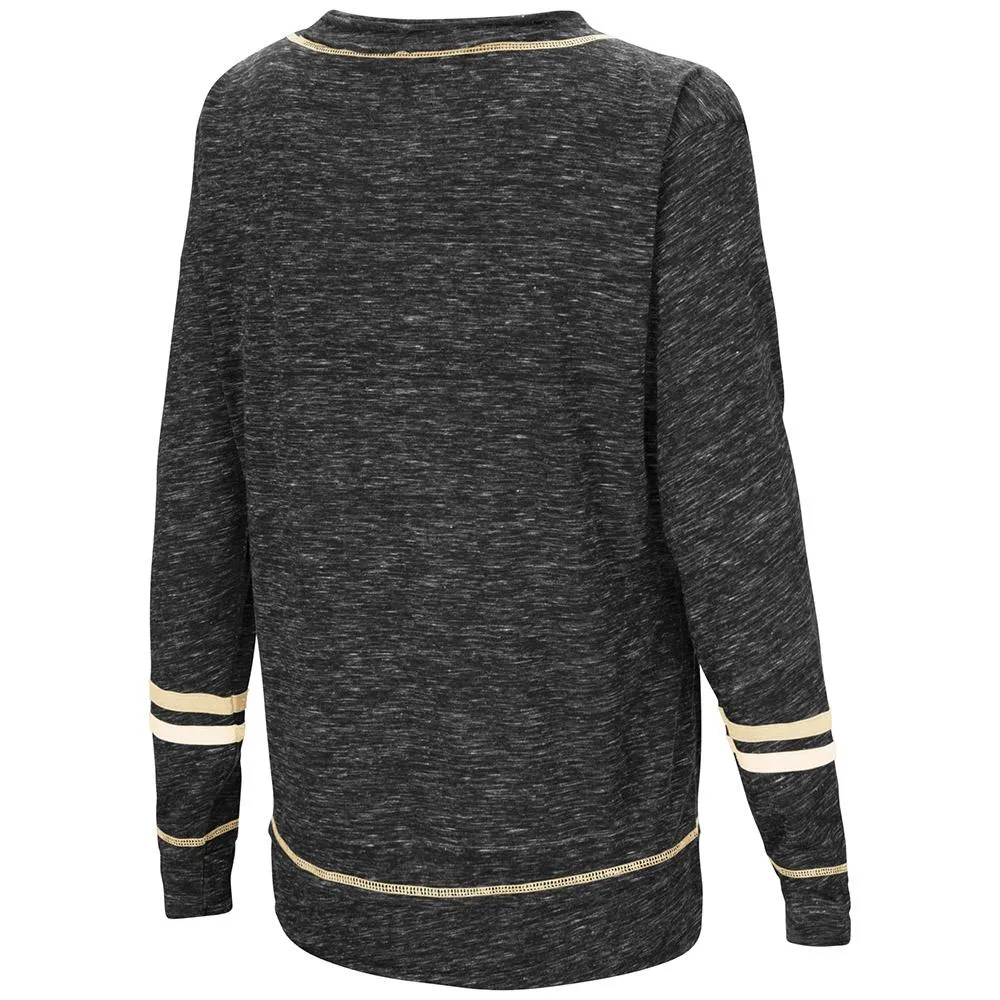 Purdue Boilermakers Colosseum WOMEN'S Black Giant Dreams Soft LS T-Shirt