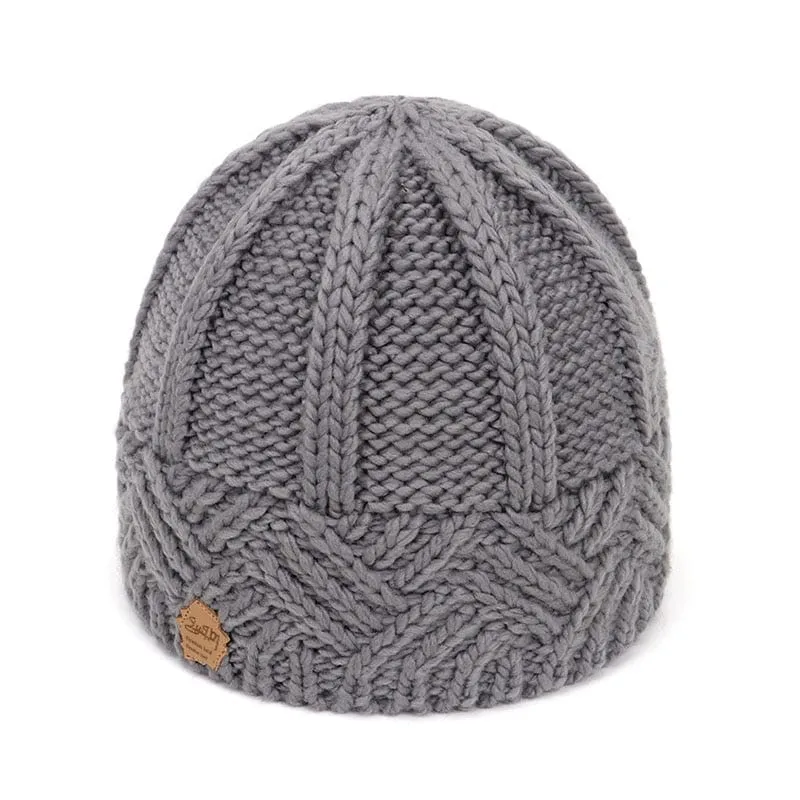 Retro Knitted Beanie Hat