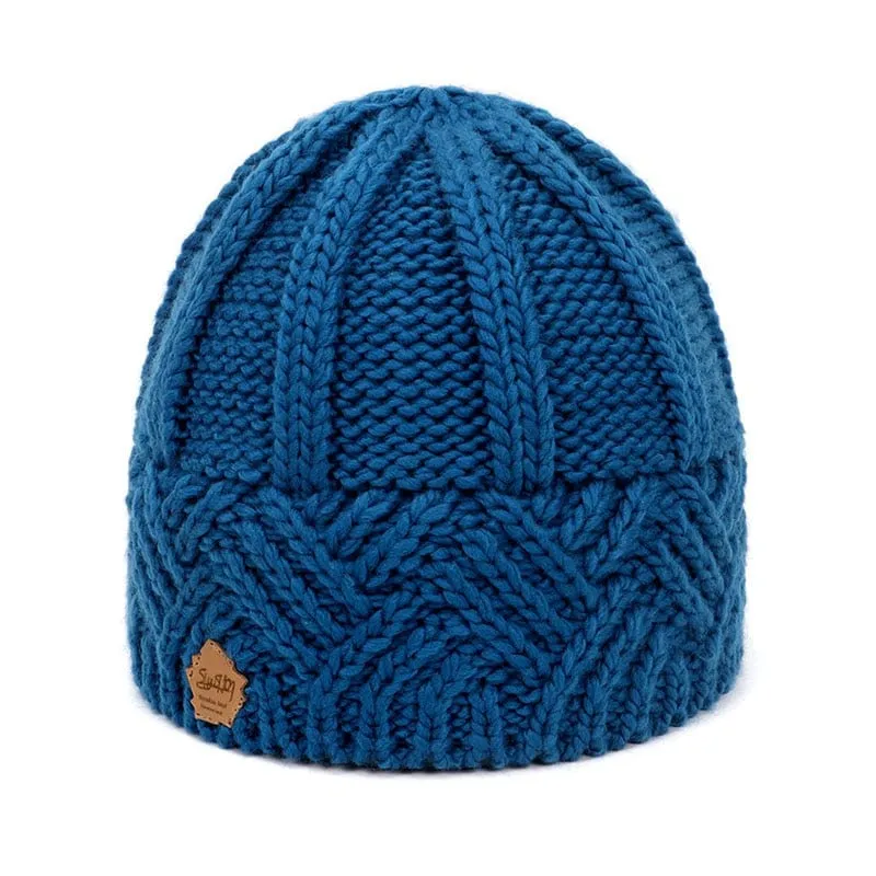 Retro Knitted Beanie Hat