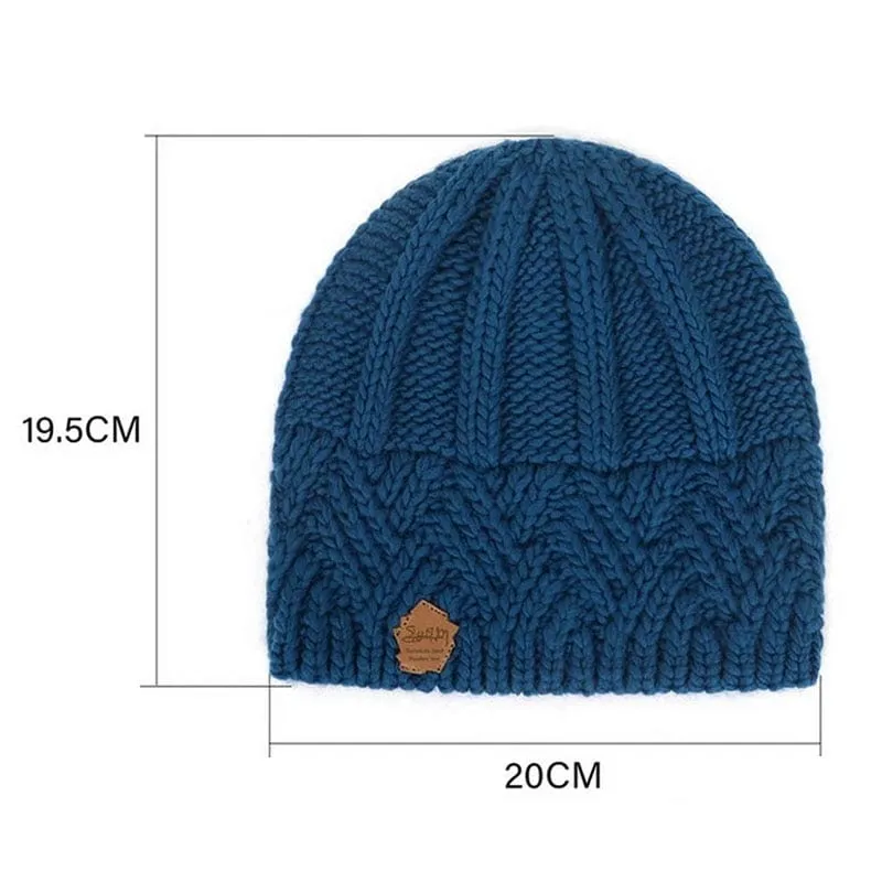 Retro Knitted Beanie Hat