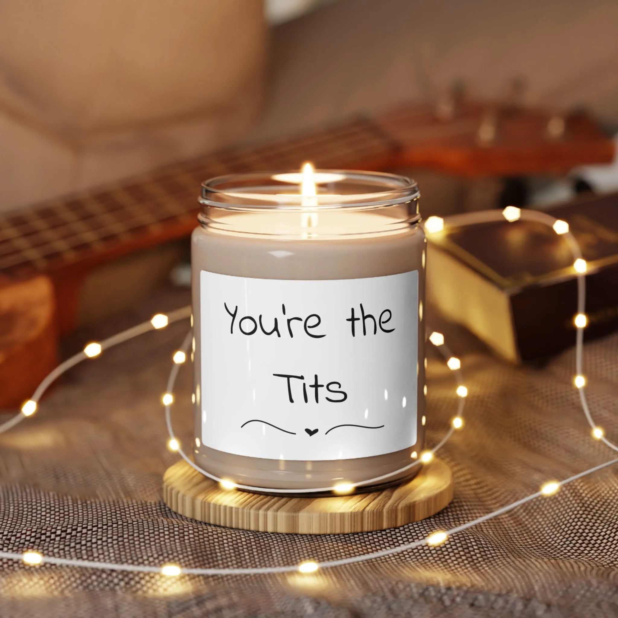 Scented Soy Candle, 9oz - You're The Tits