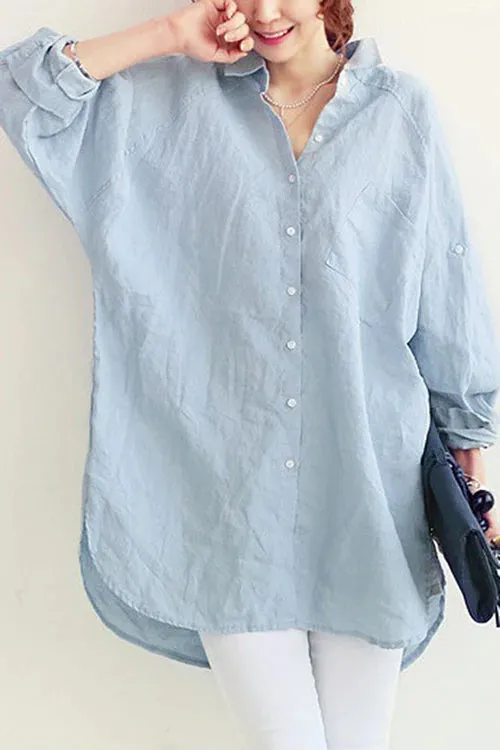 Sloane - Oversized Linen Shirt