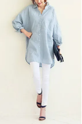 Sloane - Oversized Linen Shirt