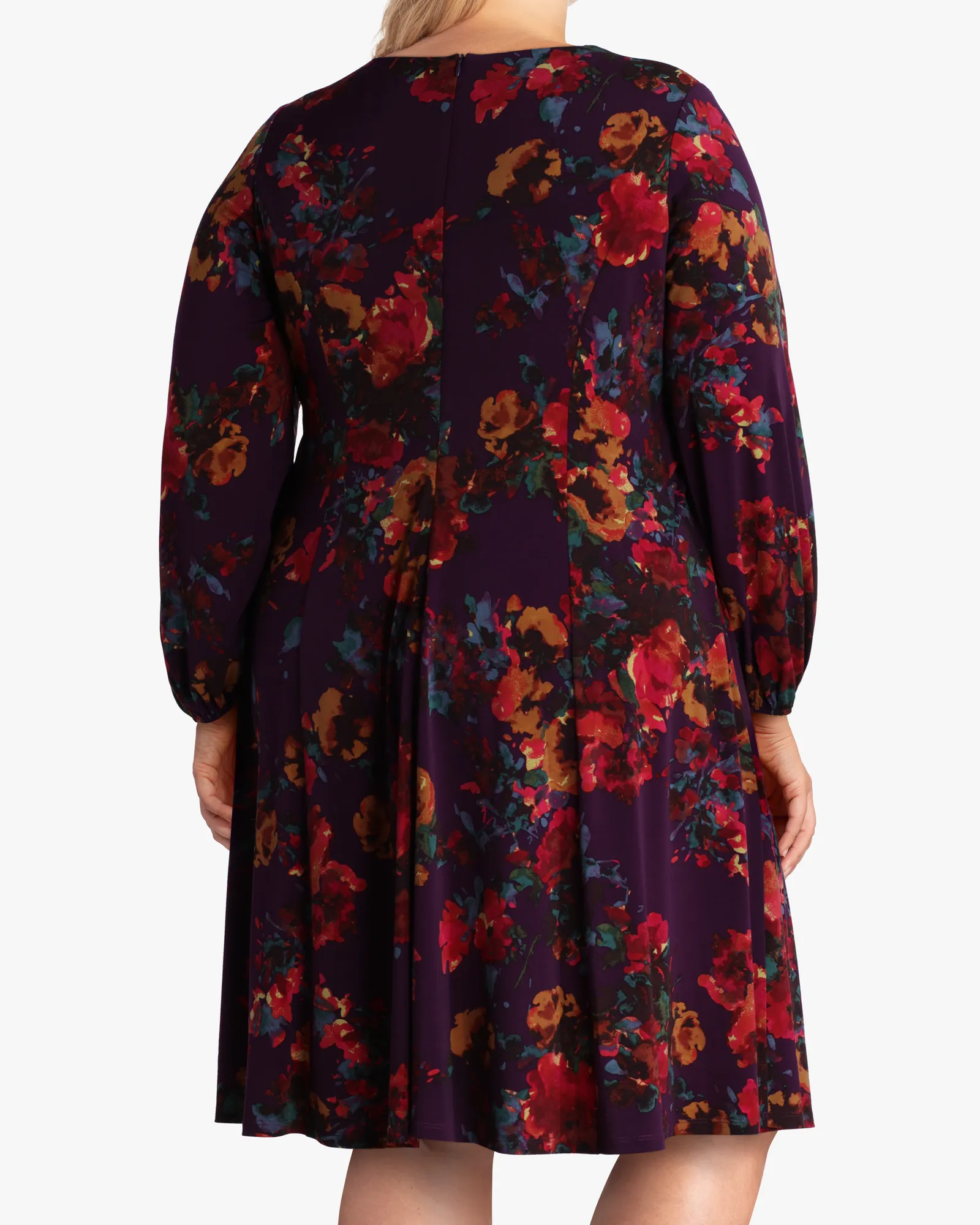 Sulu A-line Dress | Purple / Red