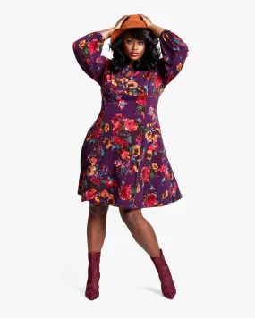 Sulu A-line Dress | Purple / Red