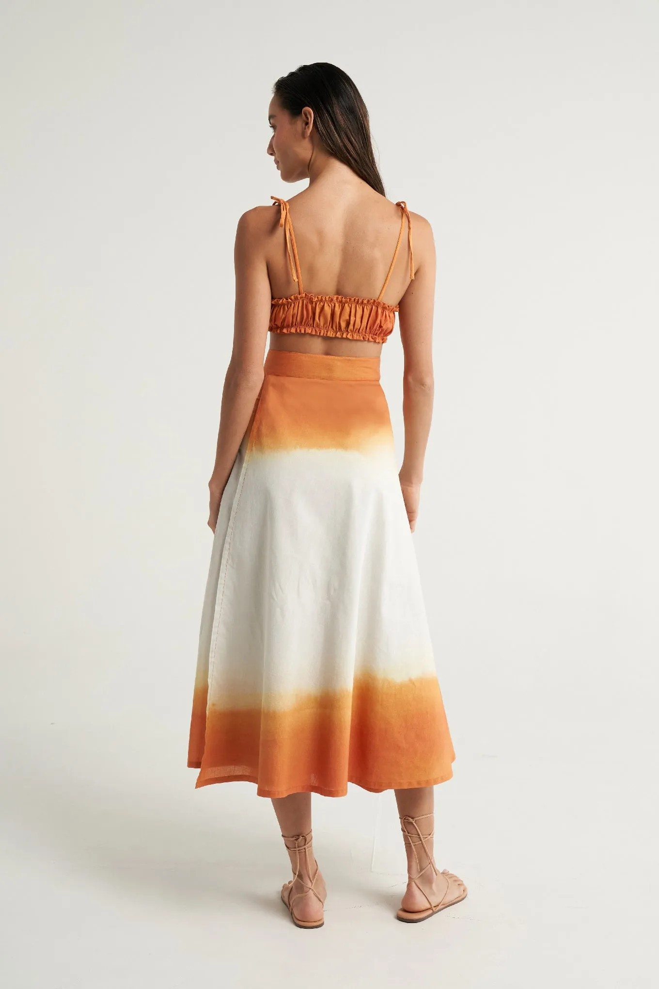 Wrap Circle Skirt Naranja