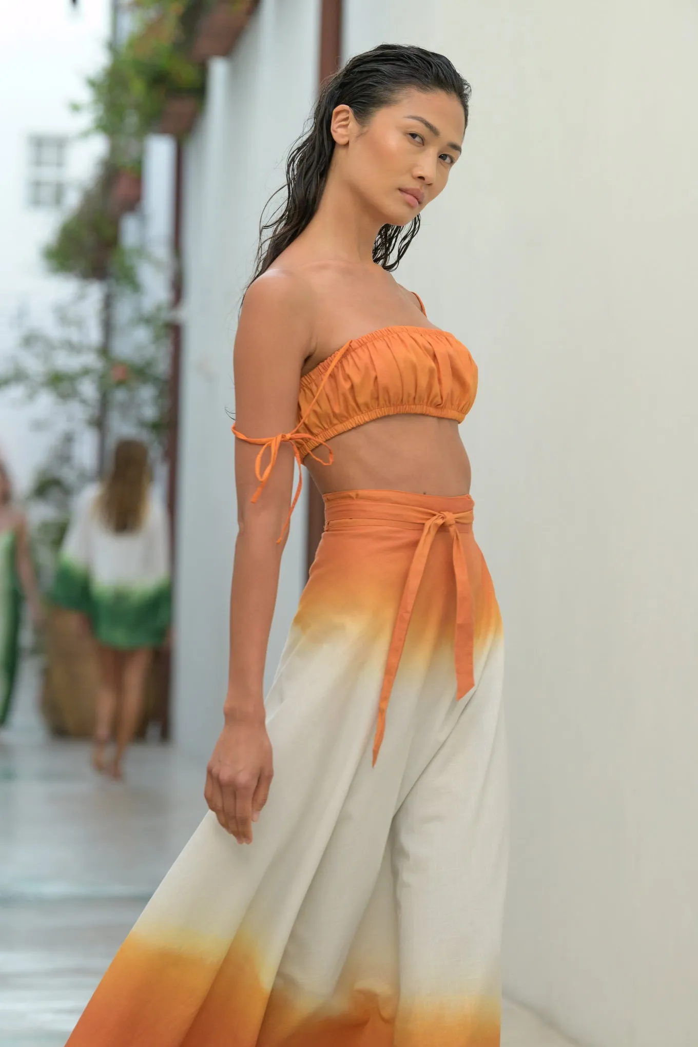 Wrap Circle Skirt Naranja